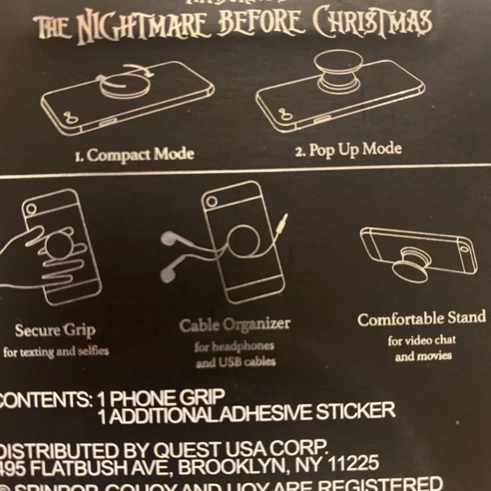 The nightmare before Christmas phone grip
